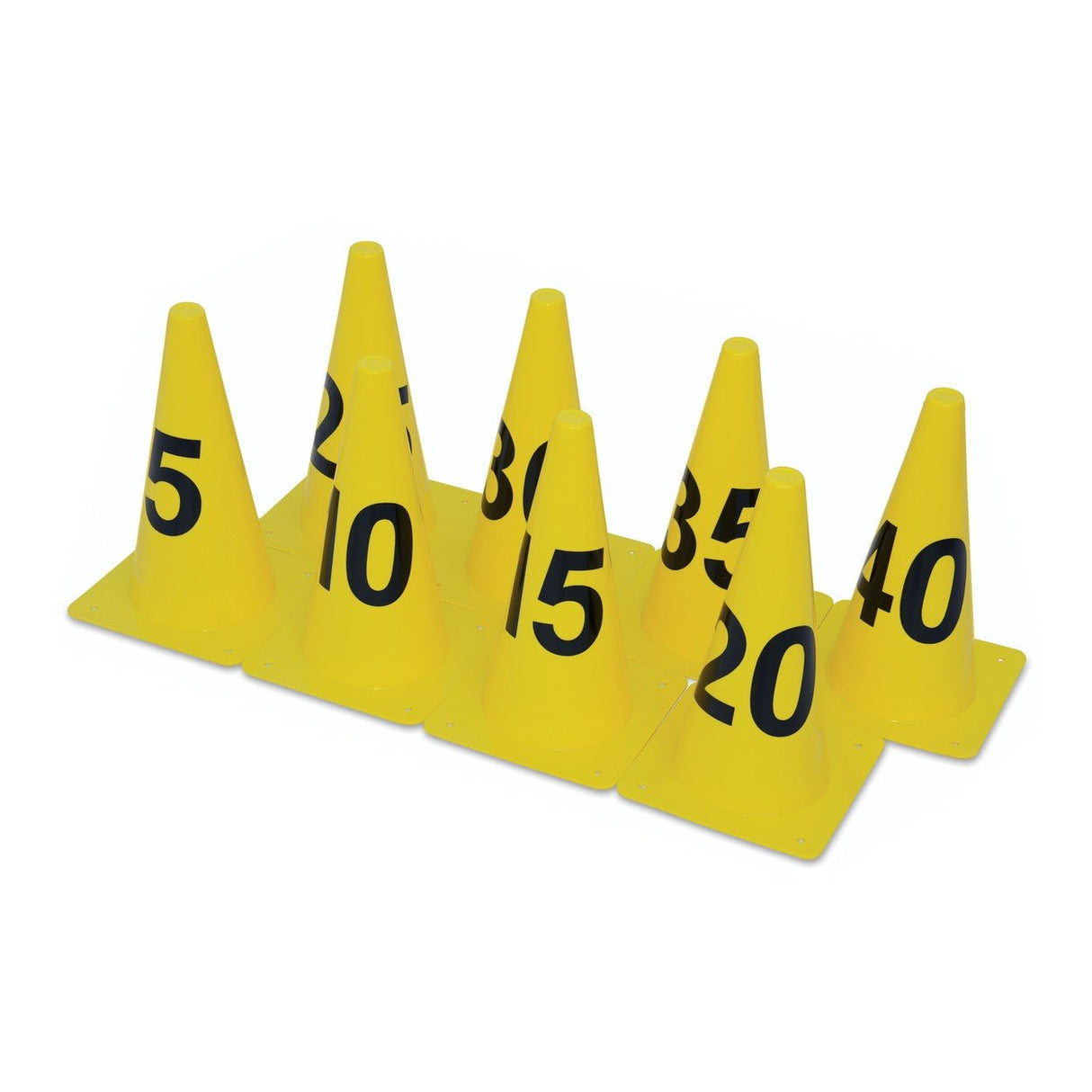 Numbered Cone Set 12" (Set of 8) - Coaching & Drills - Dawson Sports
