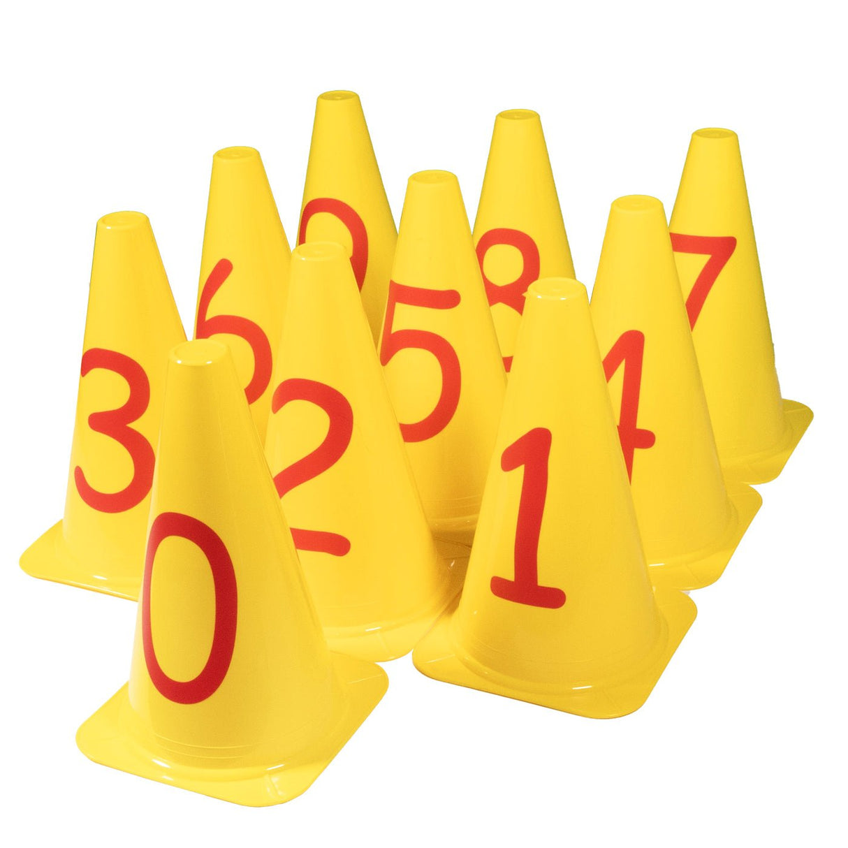 Numbered Cone Set (Set of 10) - Coaching & Drills - Dawson Sports