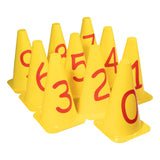 Numbered Cone Set (Set of 10) - Coaching & Drills - Dawson Sports