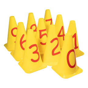 Numbered Cone Set (Set of 10) - Coaching & Drills - Dawson Sports