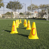 Numbered Cone Set (Set of 10) - Coaching & Drills - Dawson Sports