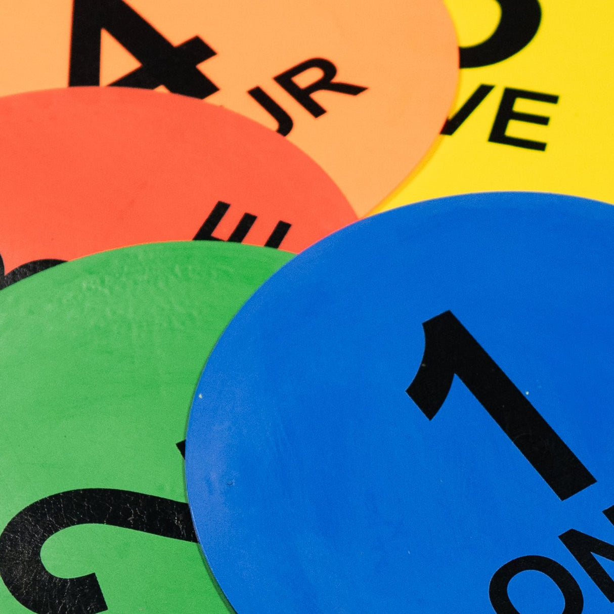 Numbered Disc Marker (Pack of 6) - Early Years - Dawson Sports