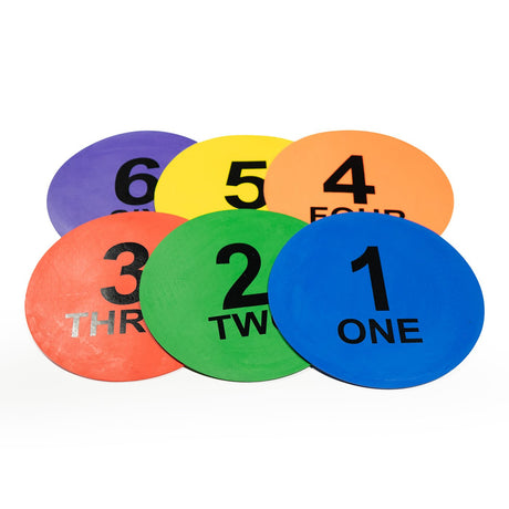 Numbered Disc Marker (Pack of 6) - Early Years - Dawson Sports