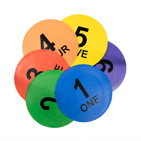 Numbered Disc Marker (Pack of 6) - Early Years - Dawson Sports