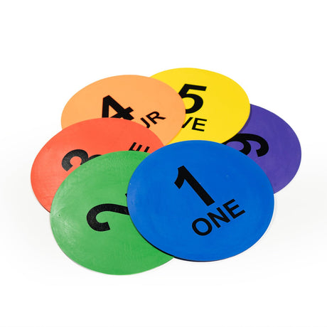 Numbered Disc Marker (Pack of 6) - Early Years - Dawson Sports