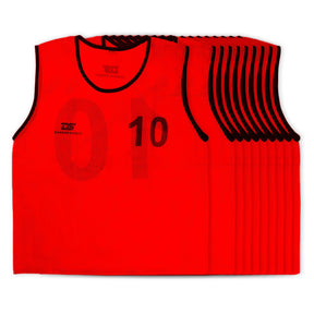Numbered Mesh Bibs (Set of 10) - Training Bibs - Dawson Sports