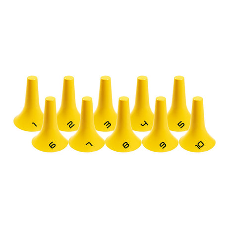 Numbered Sphere Cones (Set of 10) - Coaching & Drills - Dawson Sports