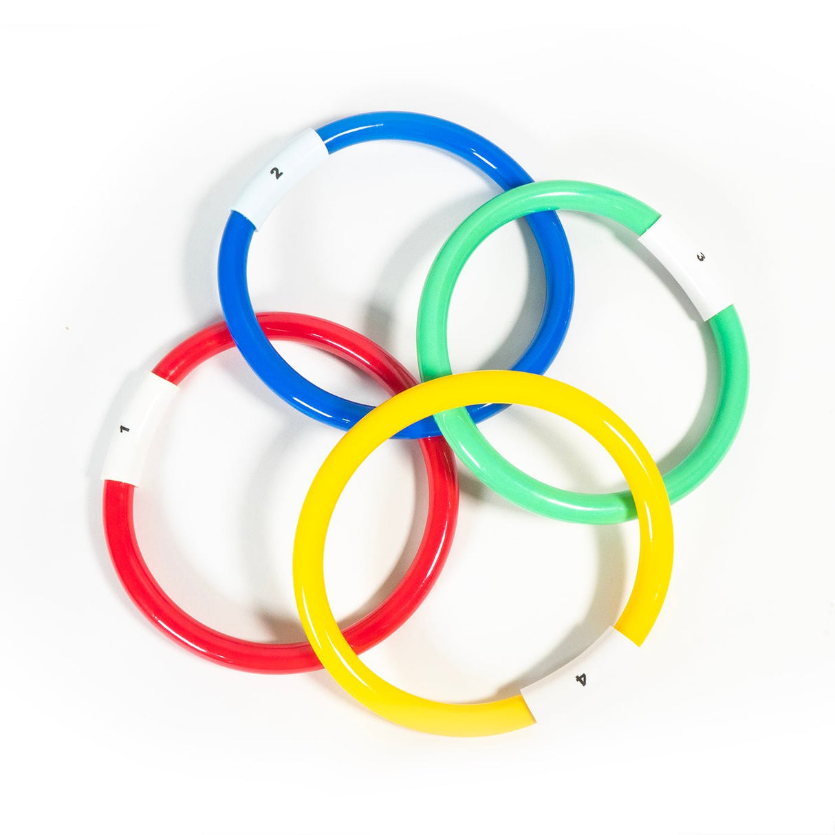 Sinker PVC Dive Rings (Set of 4) - Beach & Pool Toys - Dawson Sports
