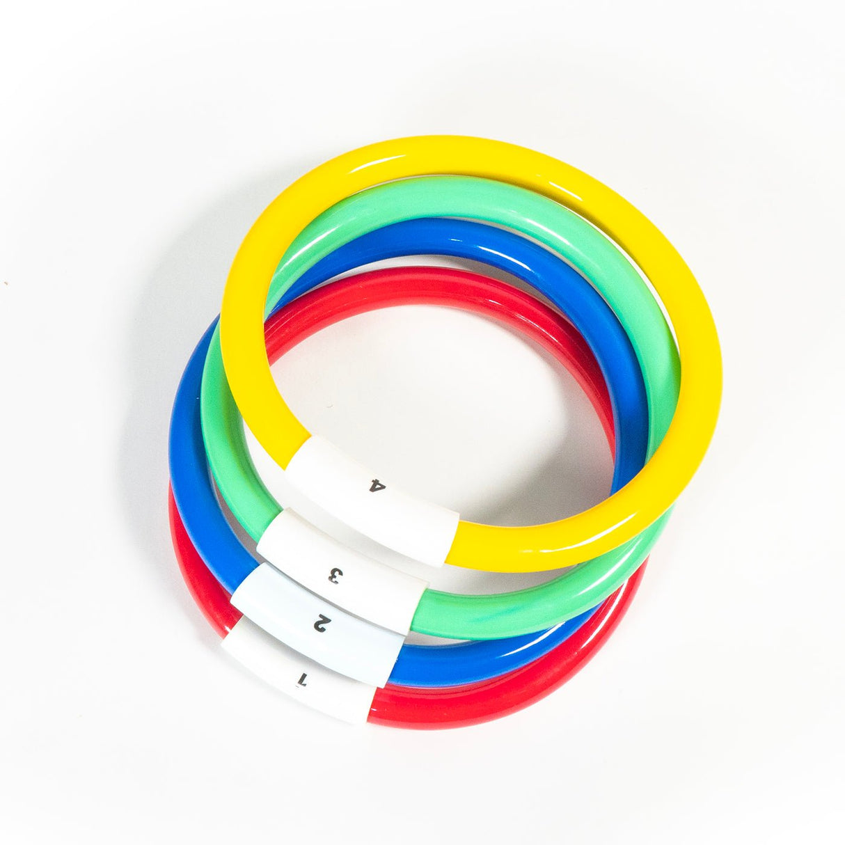 Sinker PVC Dive Rings (Set of 4) - Beach & Pool Toys - Dawson Sports