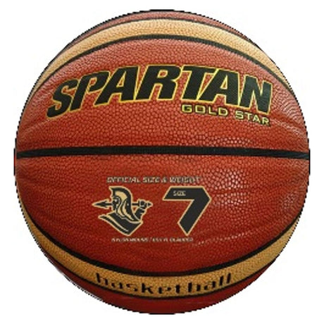 Spartan Gold Leather Basketball - Size 7 - Basketballs - Dawson Sports