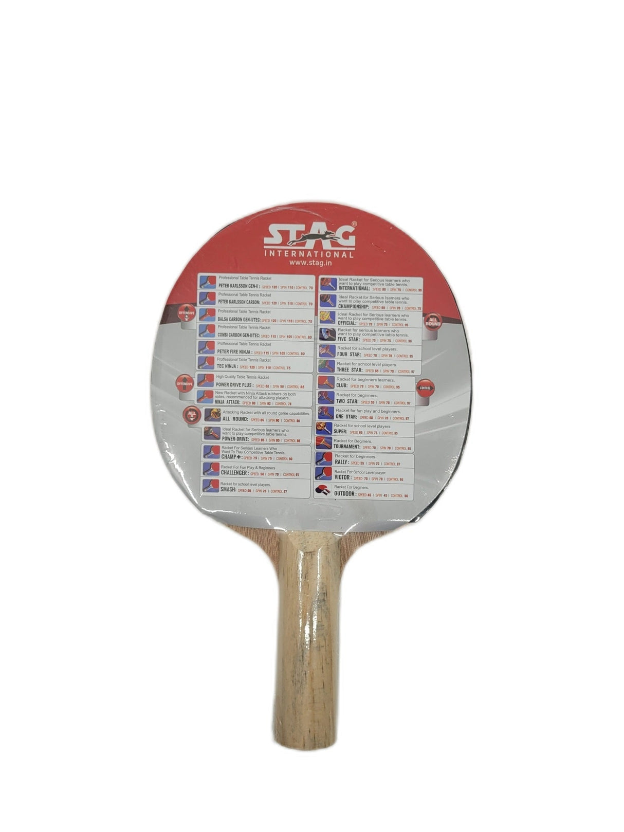 STAG 1 Star Table Tennis Racket - Table Tennis Racket & Sets - Dawson Sports