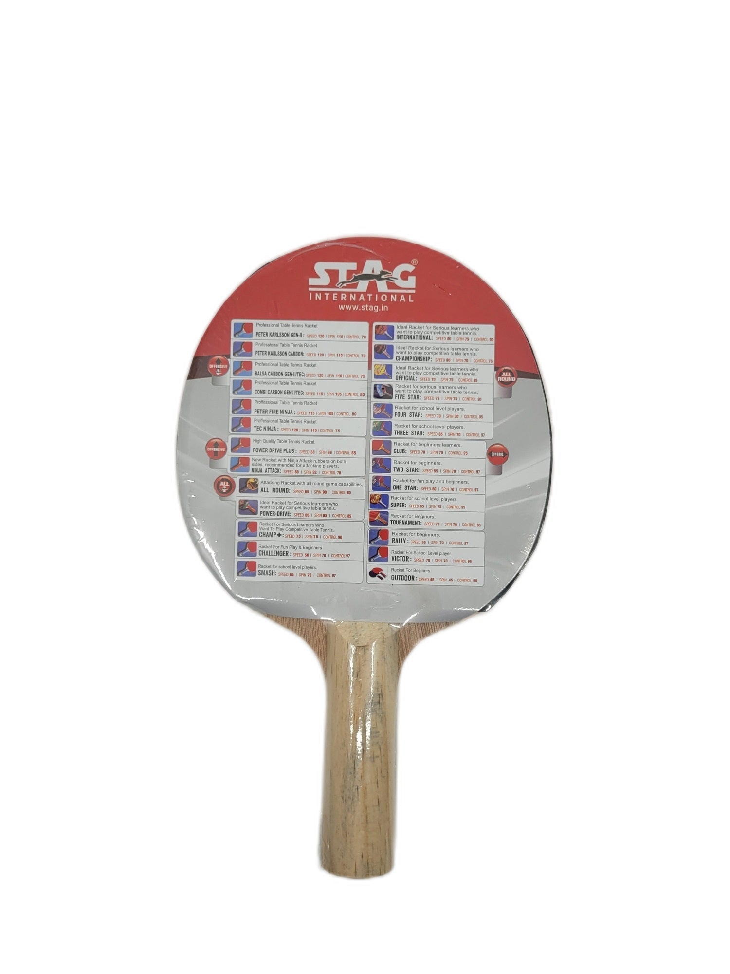 STAG 1 Star Table Tennis Racket - Table Tennis Racket & Sets - Dawson Sports