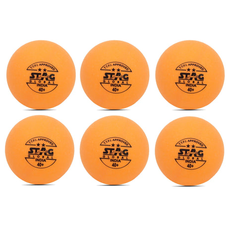 STAG 2 Star Table Tennis Balls - Orange - Table Tennis Balls - Dawson Sports