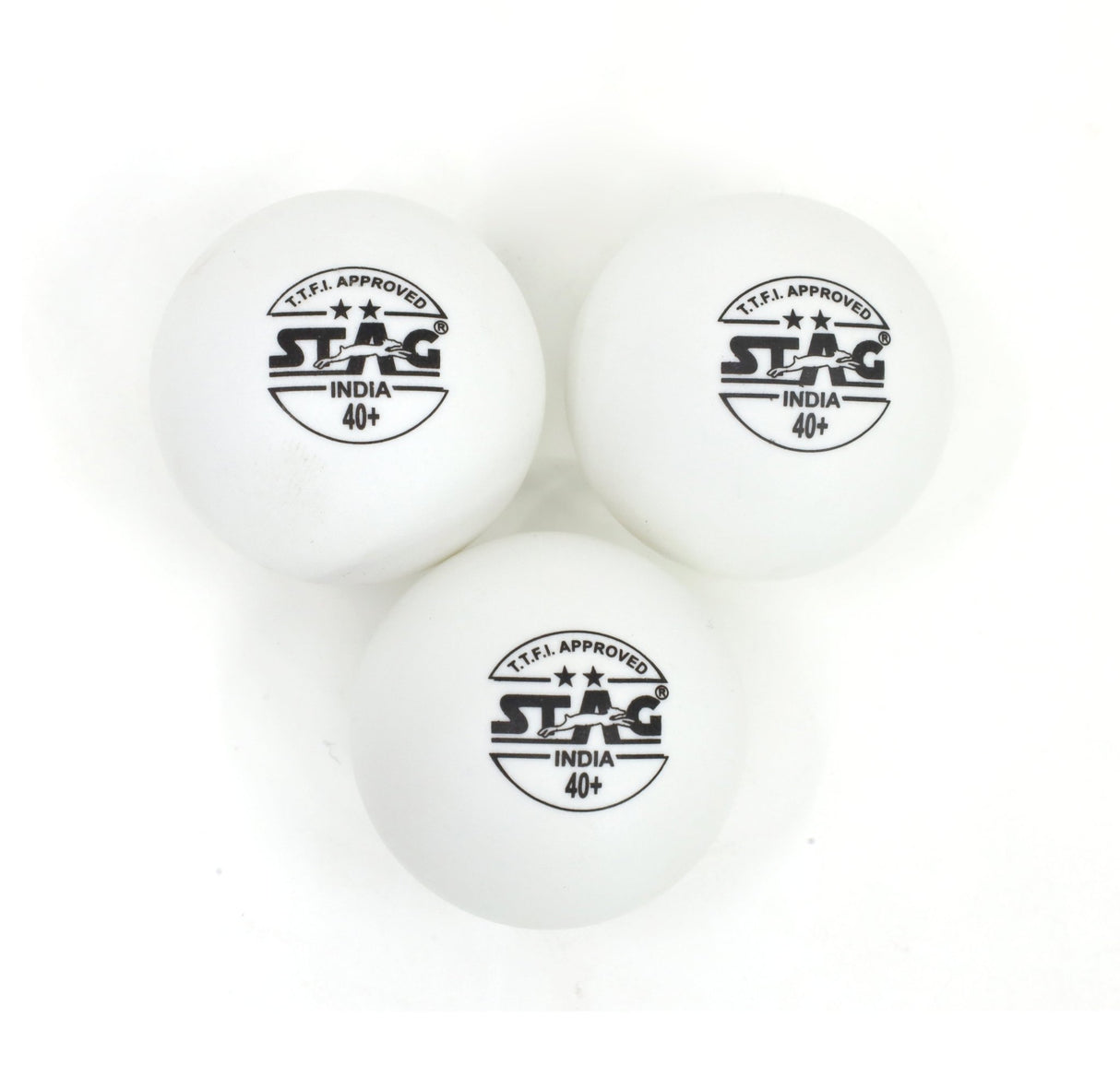 STAG 2 Star Table Tennis Balls - White - Table Tennis Balls - Dawson Sports