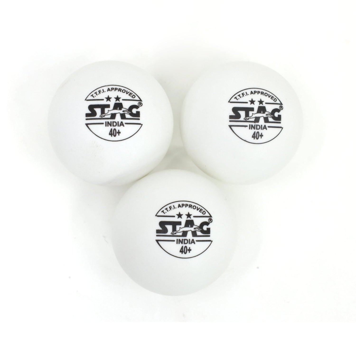 STAG 2 Star Table Tennis Balls - White - Table Tennis Balls - Dawson Sports