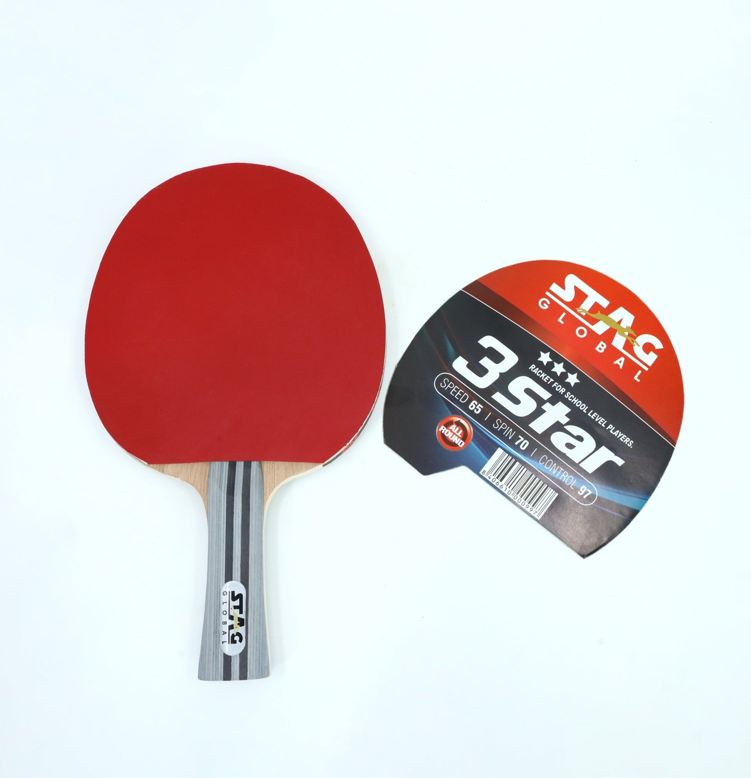 STAG 3 Star Table Tennis Racket - Table Tennis Racket & Sets - Dawson Sports