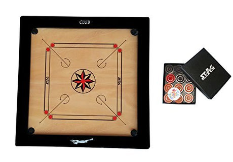 STAG Club Carrom Board with Coins - Carrom Board - Dawson Sports