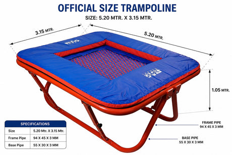 STAG Trampoline Adjustable Height - Vaulting Trainer - Dawson Sports