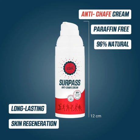 SURPASS ANTI - CHAFE CREAM AIRLESS 50 ML - Lotions & Moisturizers - Dawson Sports