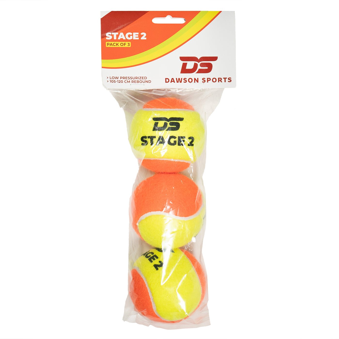 Tennis Ball (Set of 3) - Stage 2 - Tennis Balls - Dawson Sports