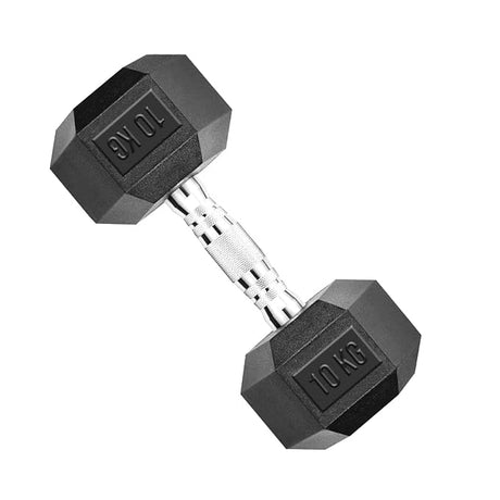 TP HEX Rubber Dumbbells (Pair) - Fitness - Dawson Sports