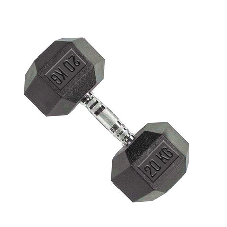 TP HEX Rubber Dumbbells (Pair) - Fitness - Dawson Sports