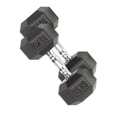 TP HEX Rubber Dumbbells (Pair) - Fitness - Dawson Sports