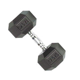 TP HEX Rubber Dumbbells (Pair) - Fitness - Dawson Sports