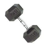 TP HEX Rubber Dumbbells (Pair) - Fitness - Dawson Sports