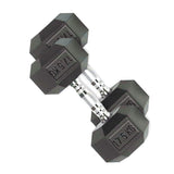 TP HEX Rubber Dumbbells (Pair) - Fitness - Dawson Sports