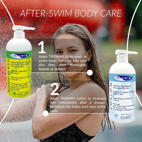TRISWIM - BODY WASH (Lime & Mango) 946ml - Body Wash - Dawson Sports