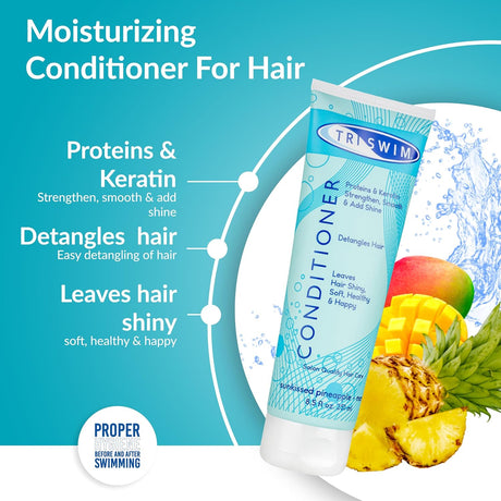 TRISWIM - CONDITIONER (Pineapple & Mango) 251ml - Hair Care - Dawson Sports