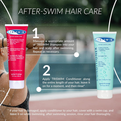 TRISWIM - HAIR CONDITIONER (Lychee & Mango) 250ml - Hair Care - Dawson Sports