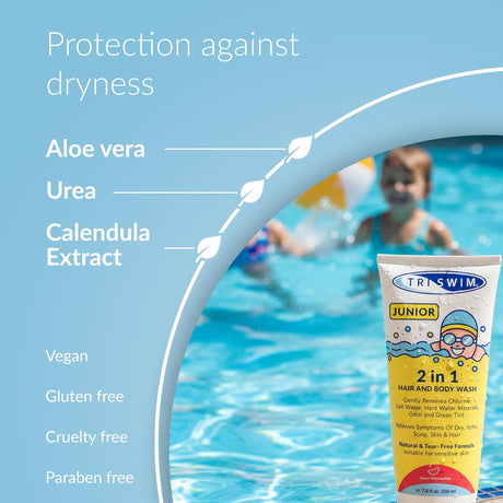 TRISWIM JUNIOR 2in1 - (Sweet Watermelon) 200ml - HAIR AND BODY CARE - Dawson Sports
