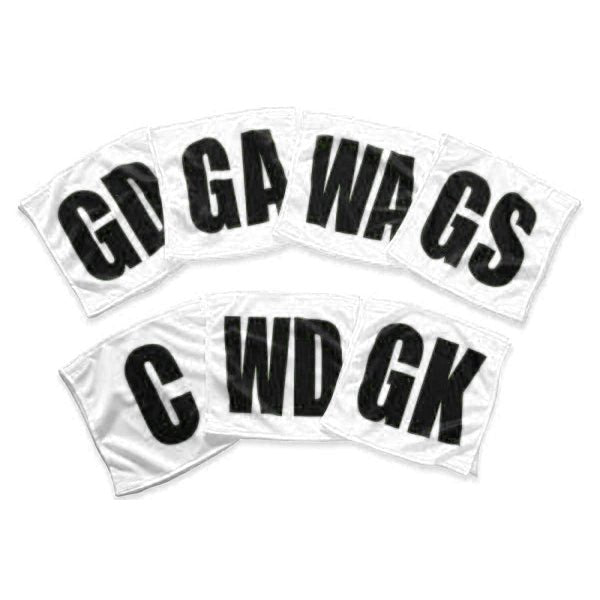Velcro Netball Position Patches - Training Bibs - Dawson Sports