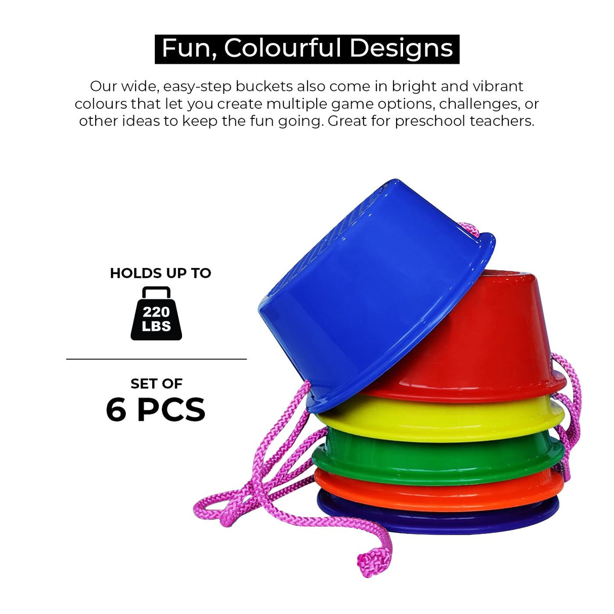 Walking Buckets - Set of 6 - Educational Play - Dawson Sports
