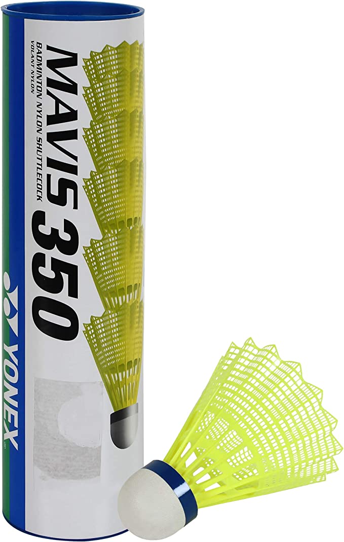 Yonex Mavis 350 Shuttlecock with Blue Cap (Yellow) - Shuttlecocks - Dawson Sports