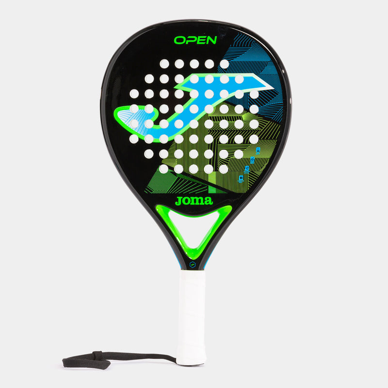 Joma Open Paddle Racket Black/Fuor Turquoise