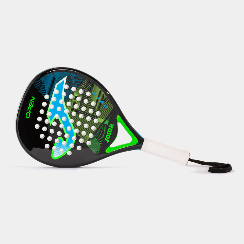 Joma Open Paddle Racket Black/Fuor Turquoise