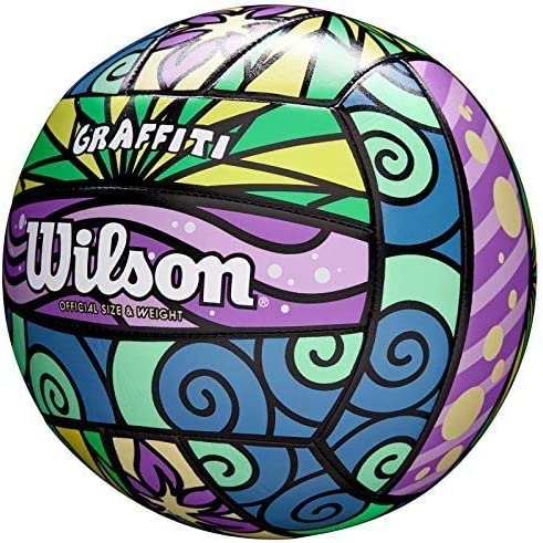 Wilson Graffiti Original Volleyball Purple Blue Green