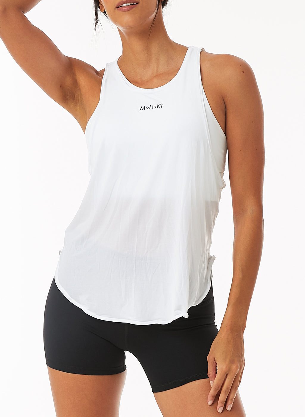 Henna Built In Bra Top - White