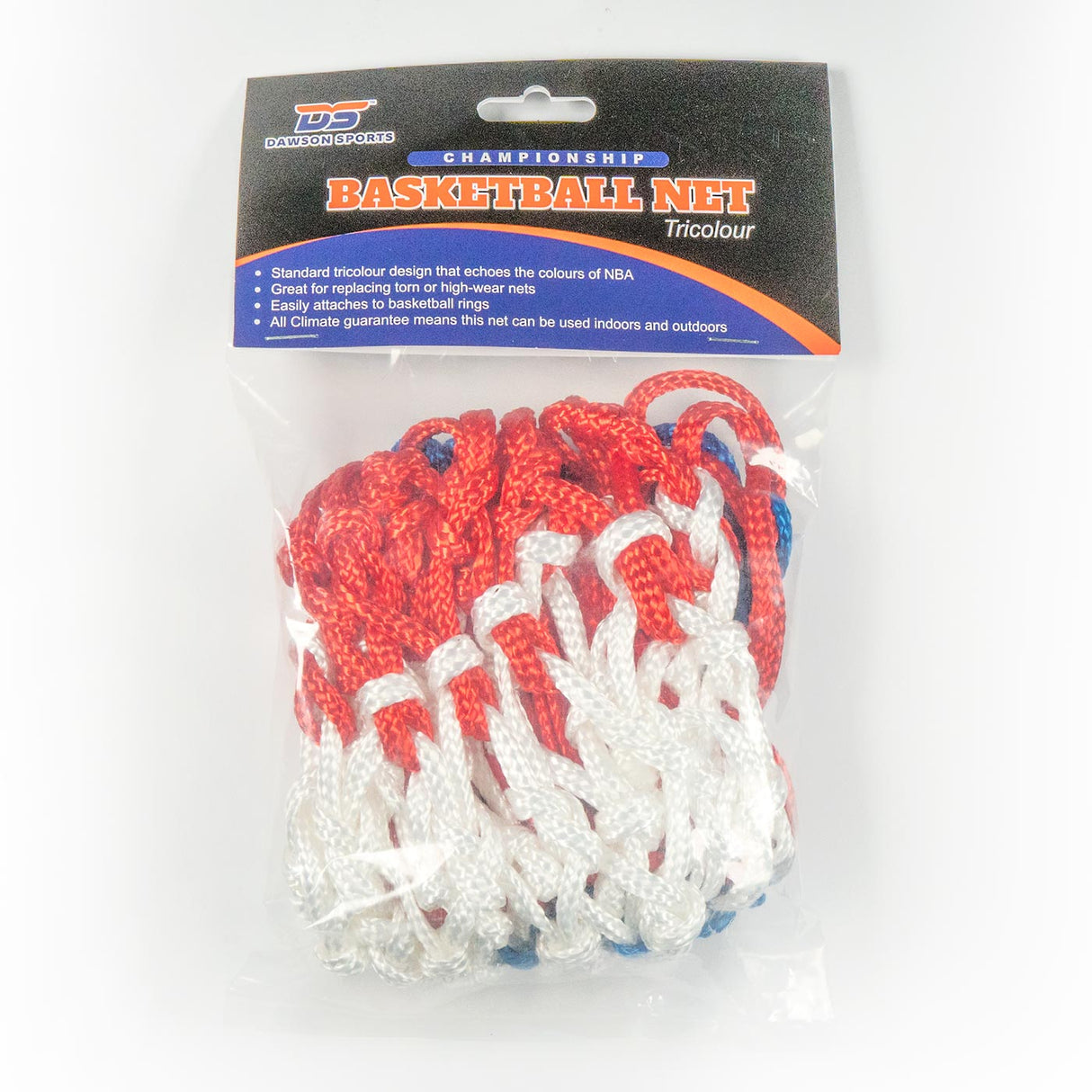Championship Basketball Net - Nylon Tricolour - Ring & Nets - Dawson Sports