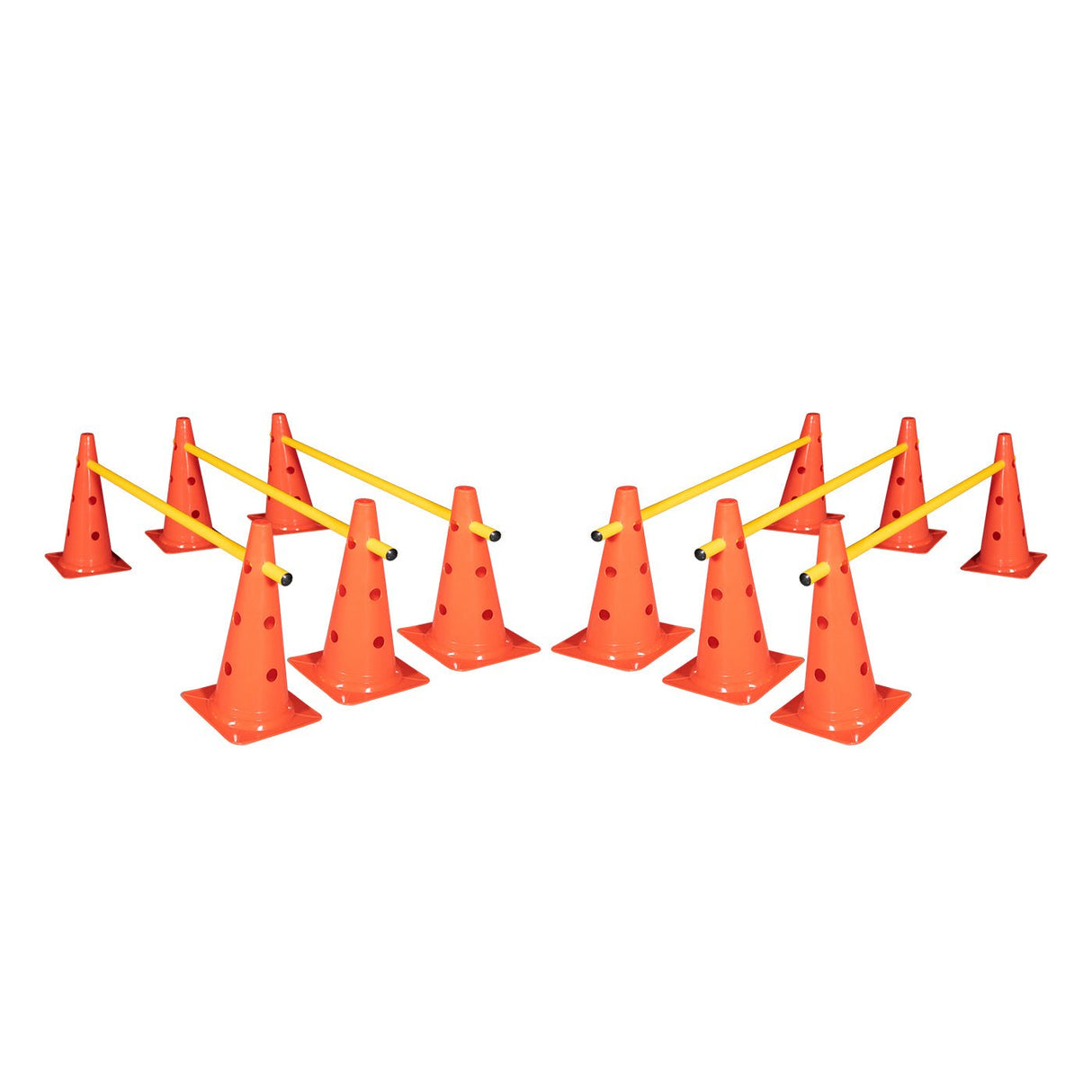Cone Hurdle Set - 15" (12 Cones, 6 Poles) - Hurdles - Dawson Sports