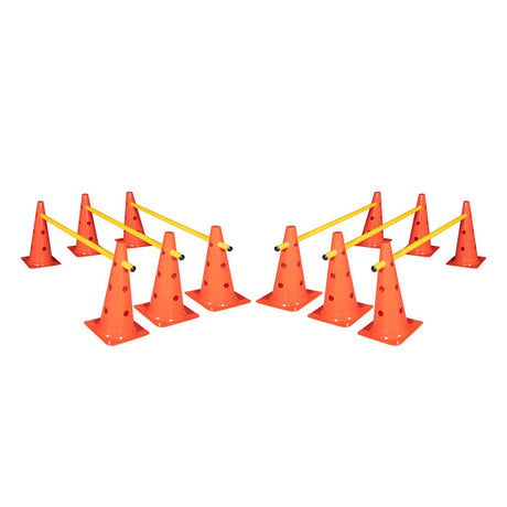 Cone Hurdle Set - 15" (12 Cones, 6 Poles) - Hurdles - Dawson Sports