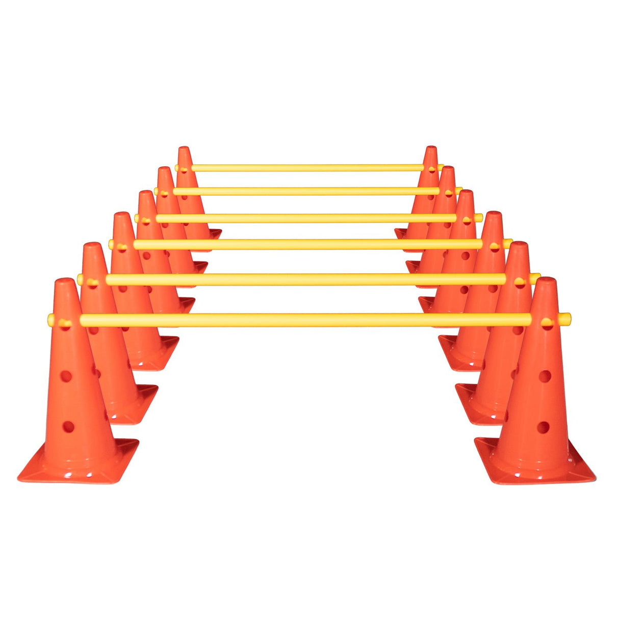 Cone Hurdle Set - 15" (12 Cones, 6 Poles) - Hurdles - Dawson Sports