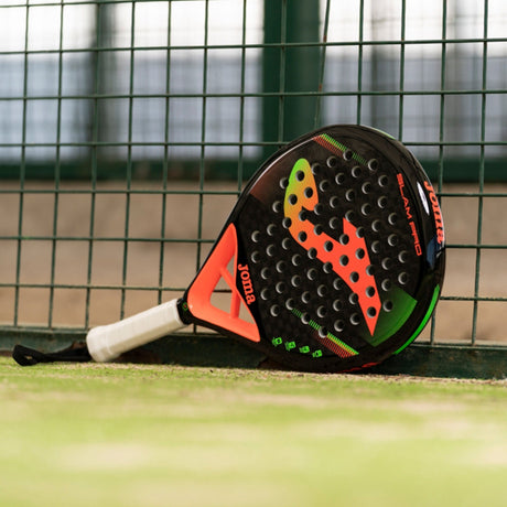 Joma Slam PRO Paddle Racket Black/Fluor Coral - Padel - Dawson Sports