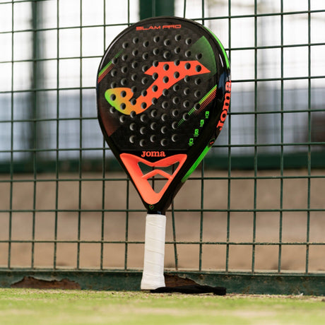 Joma Slam PRO Paddle Racket Black/Fluor Coral - Padel - Dawson Sports