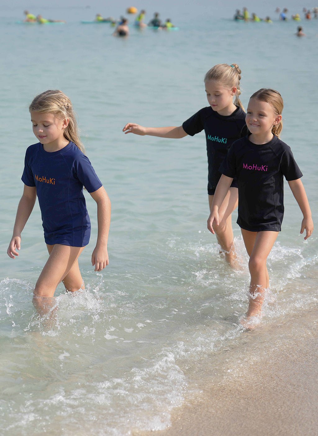 Kids Rashguard Sun Protectant T-Shirt - Black/Green - Swimming - Dawson Sports