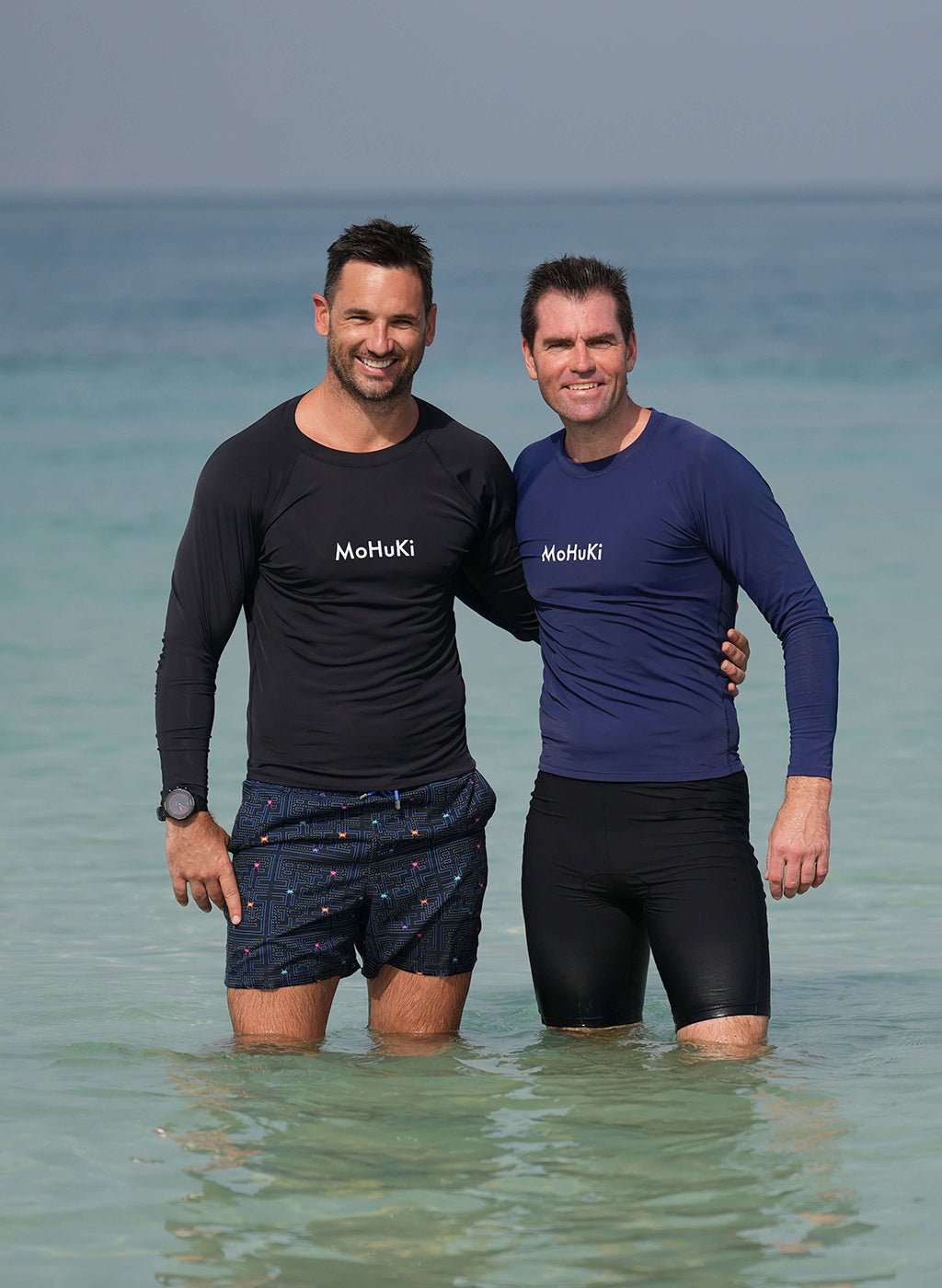 Mens Rashguard Sun Protectant Long Sleeve – Black - Swimming - Dawson Sports