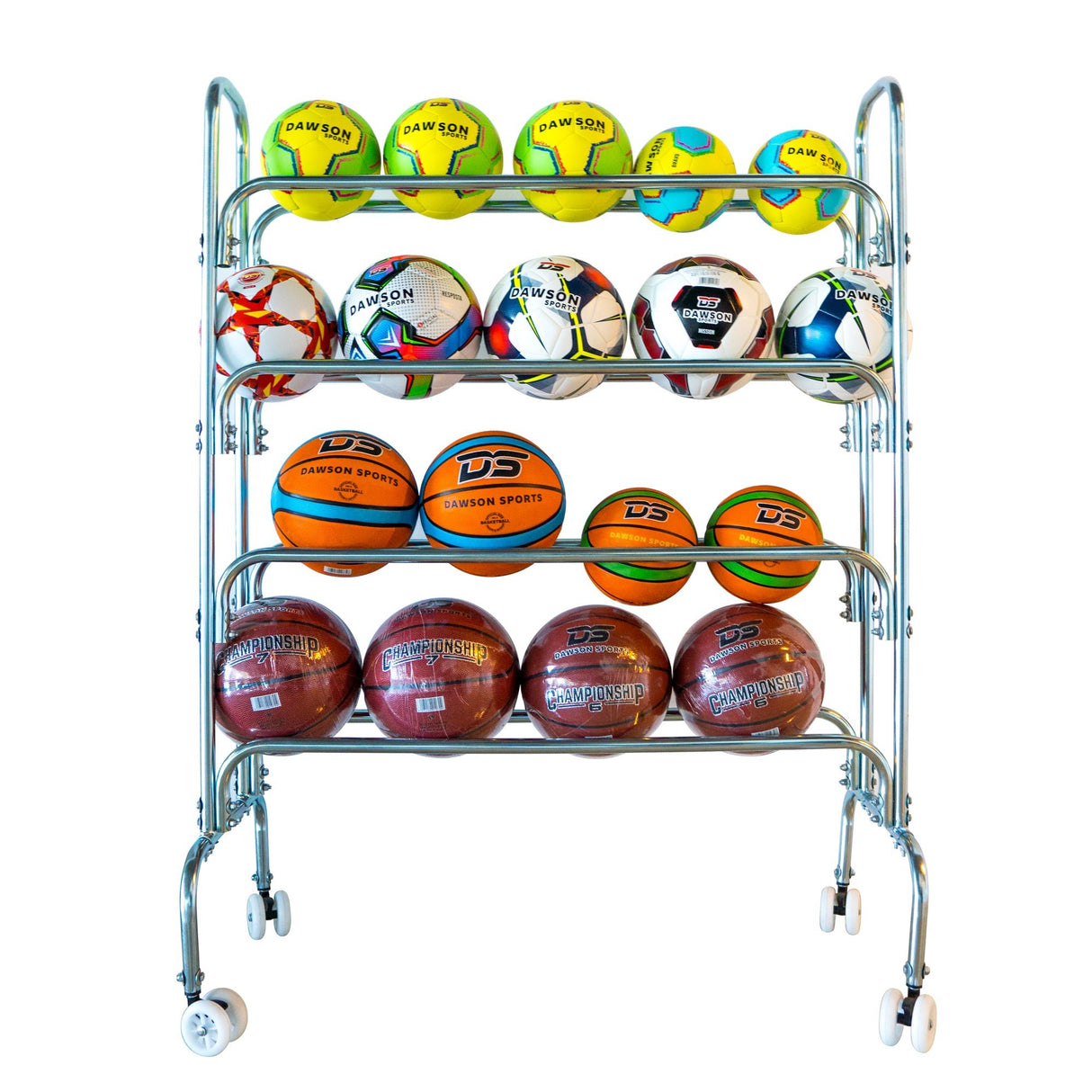 Mobile Ball Rack/Cart - Storage & Trolleys - Dawson Sports